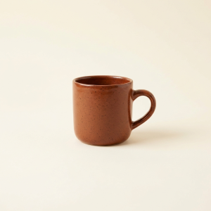 Speckled stoneware mug